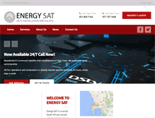 Tablet Screenshot of energy-sat.co.za